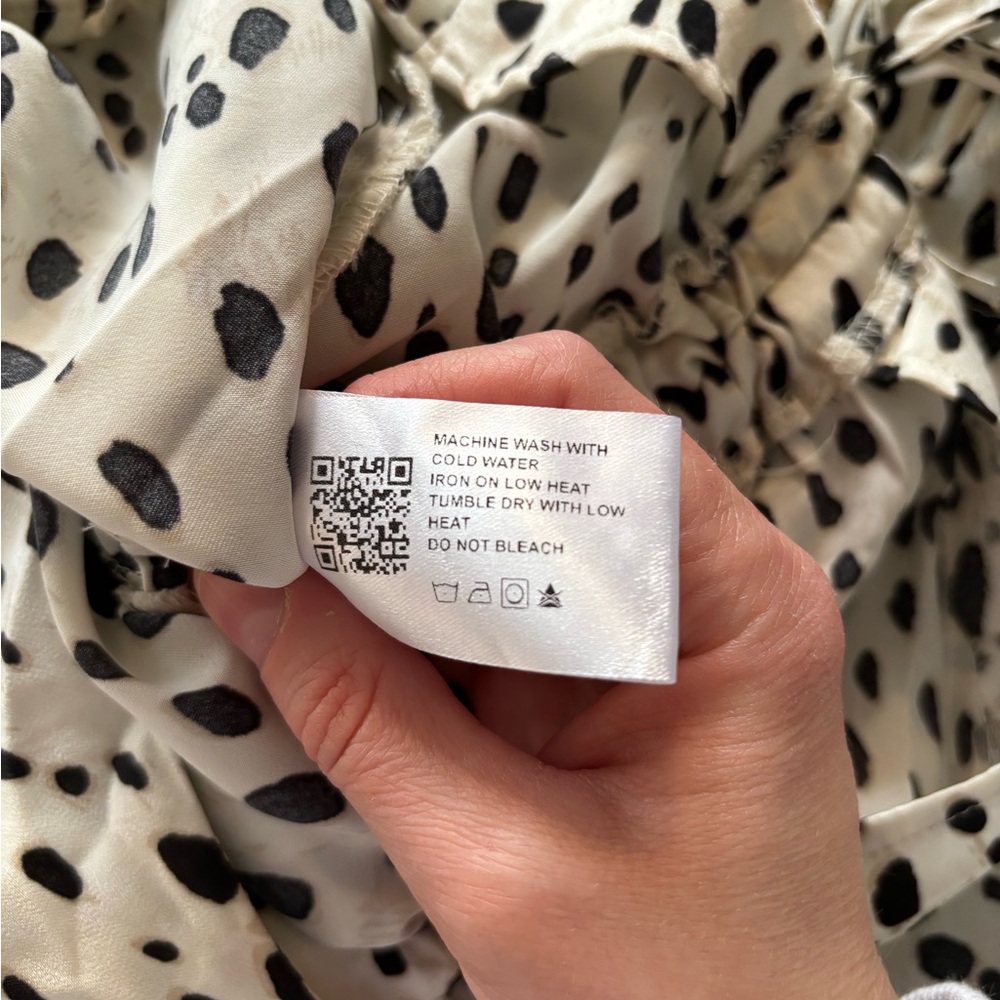 Cider Spot Leopard Print Drawstring Split Maxi Skirt - like new! Size M - Picture 13 of 14